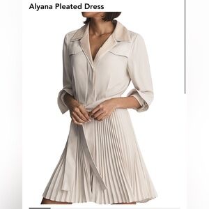 REISS Alyana Pleated Dress size 10